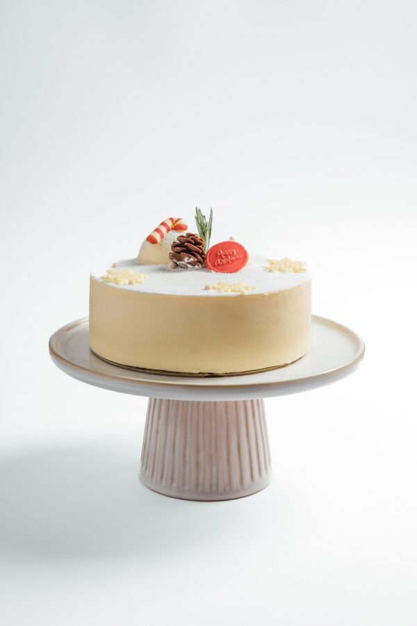 Carrot Cheesecake on a white background
