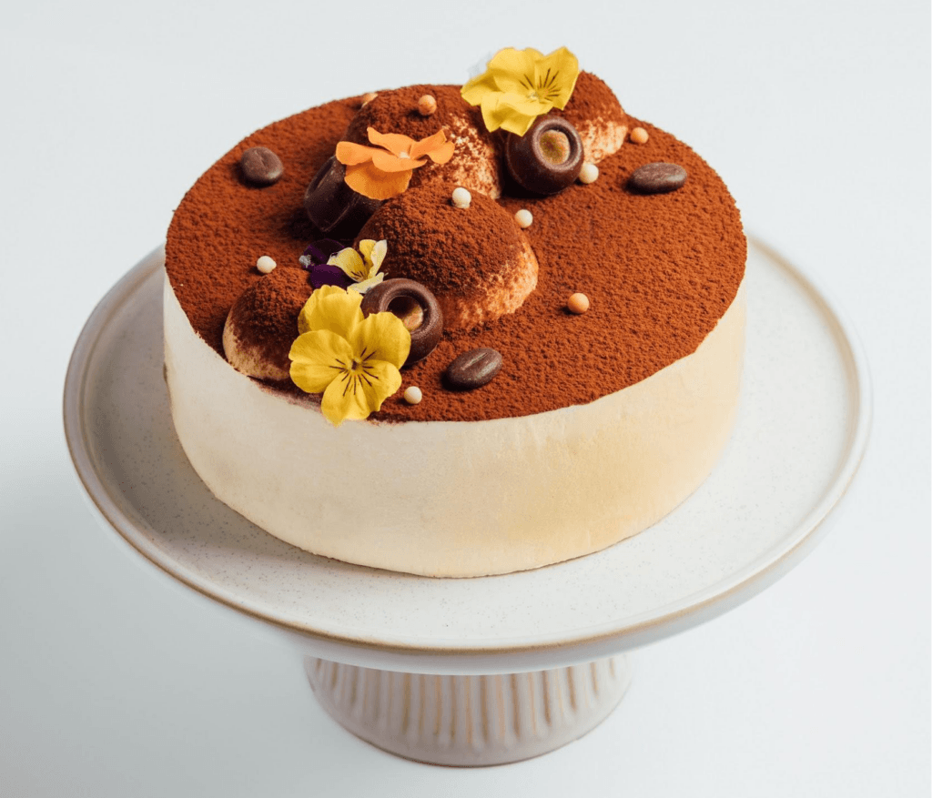 Tiramisu Cake with white background 1024x877