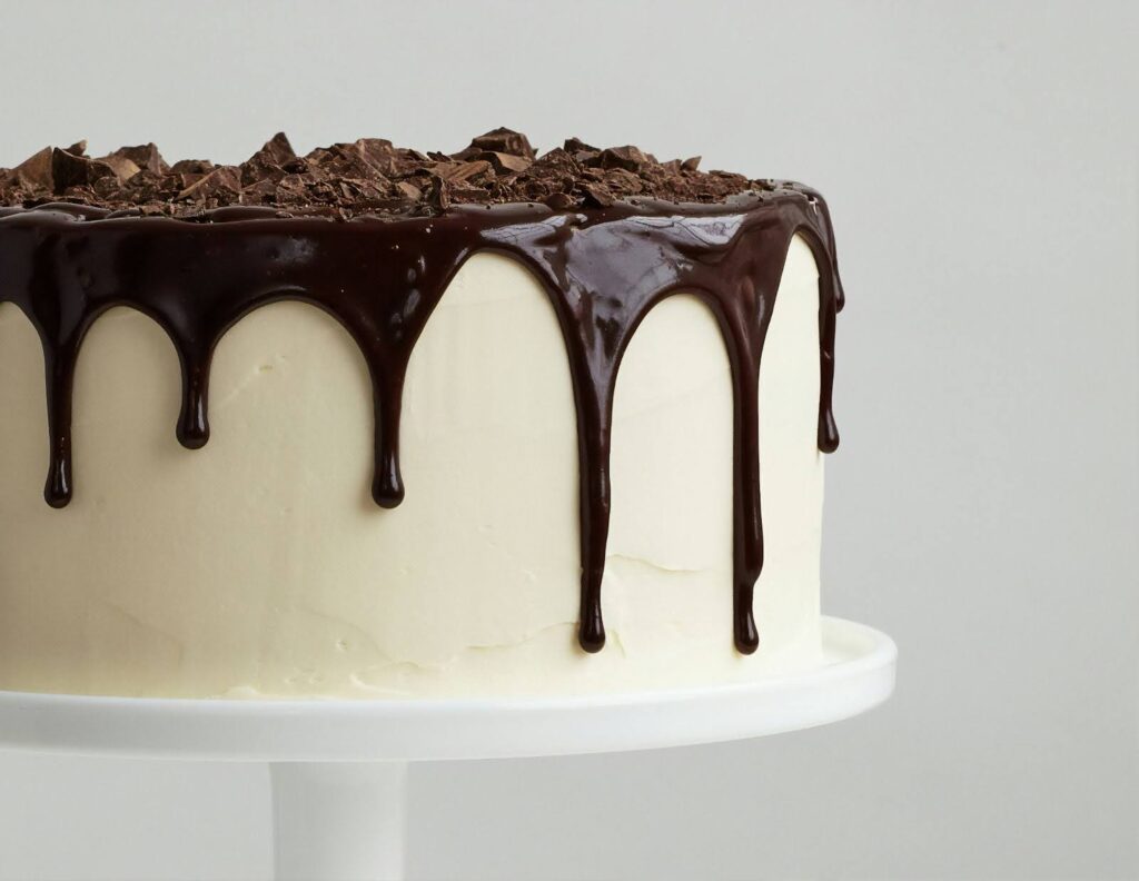 Feijoa white chocolate cake
